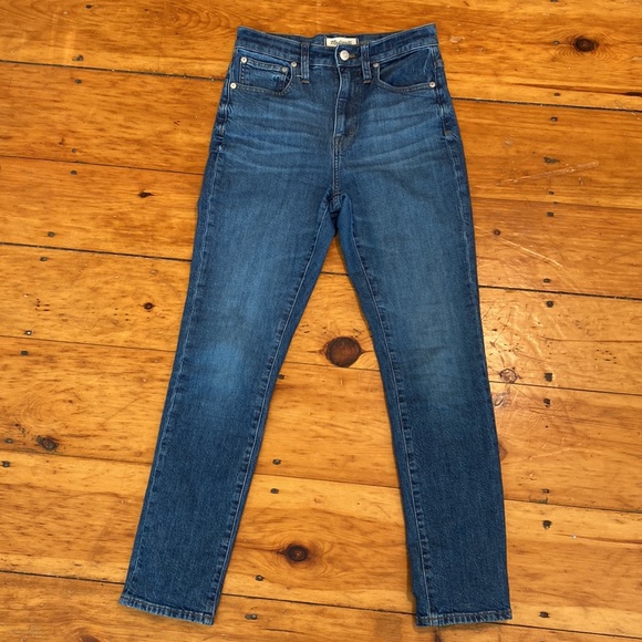 Madewell High Rise Slim Boyjean Size 25 - Picture 2 of 15